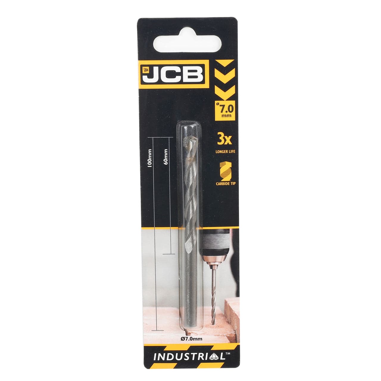 JCB 7 x 100mm Masonry Drill Bit | 5055803301057