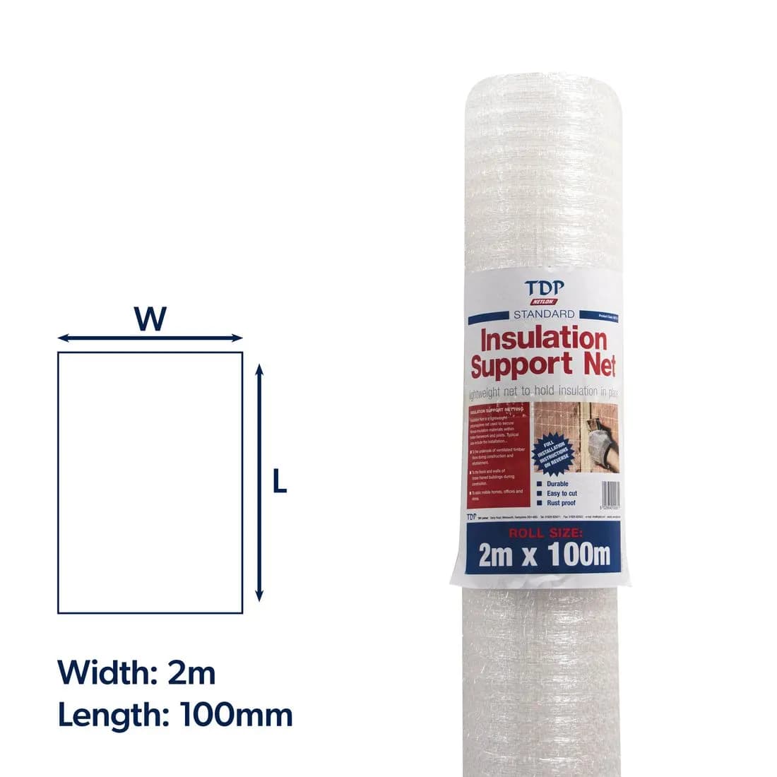 Insulation Support Net 2M X 100M Roll