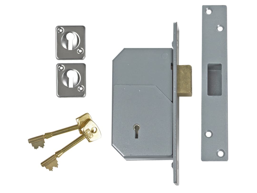 UNION 3G110 C Series 5 Detainer Deadlock 73mm 2.8in Satin Brass B-3G110-PL-73