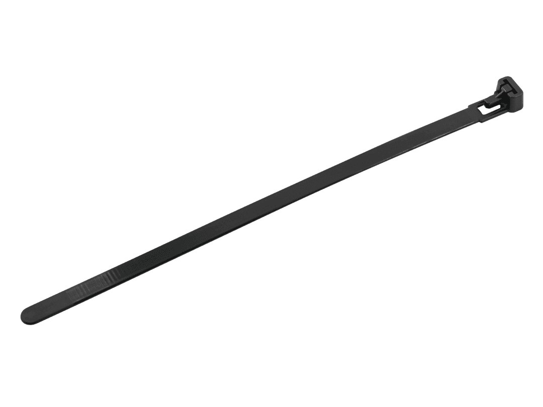 Faithfull Reusable Cable Tie Black 7.6 x 200mm (Pack 50) FAICT200R