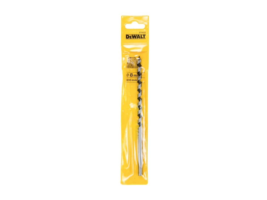 DEWALT Power Tools Wood Auger Drill Bit 8 x 200mm DT4602-QZ
