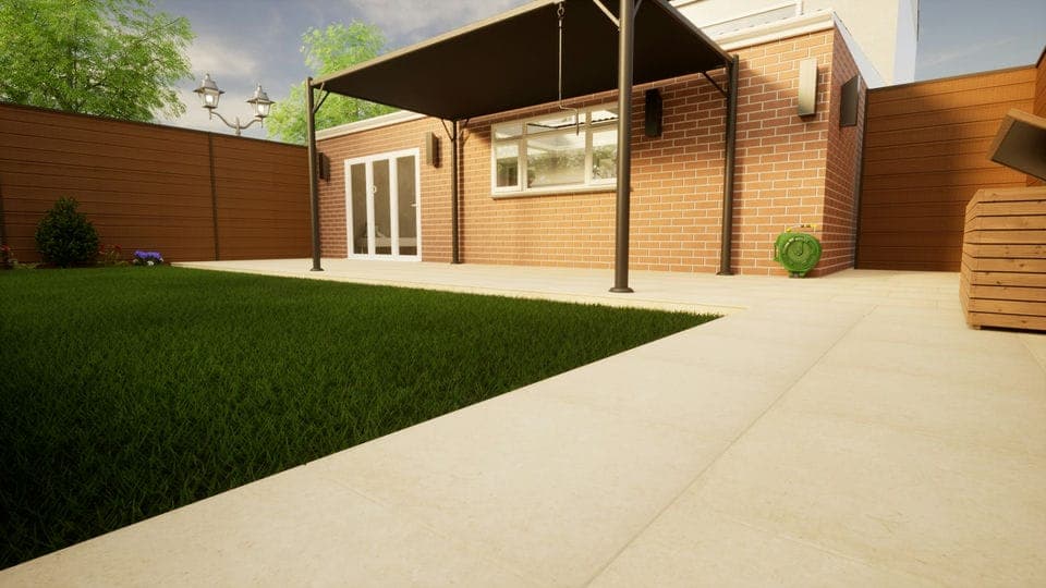 Porcelain Paving - 600mm x 600mm x 20mm Florence Beige - Pack of 2
