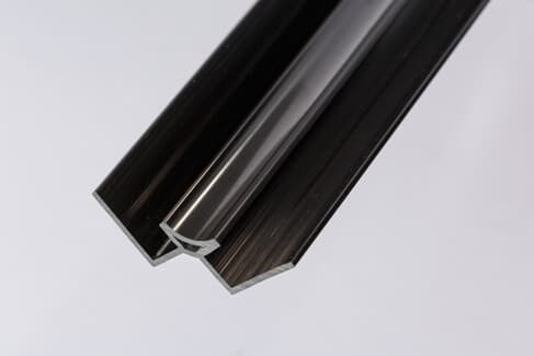 PBSL Group Internal Wall Panel Internal Corner Trim - 2400mm Black - For 10mm Bathroom/ Kitchen/ Ceiling Panels