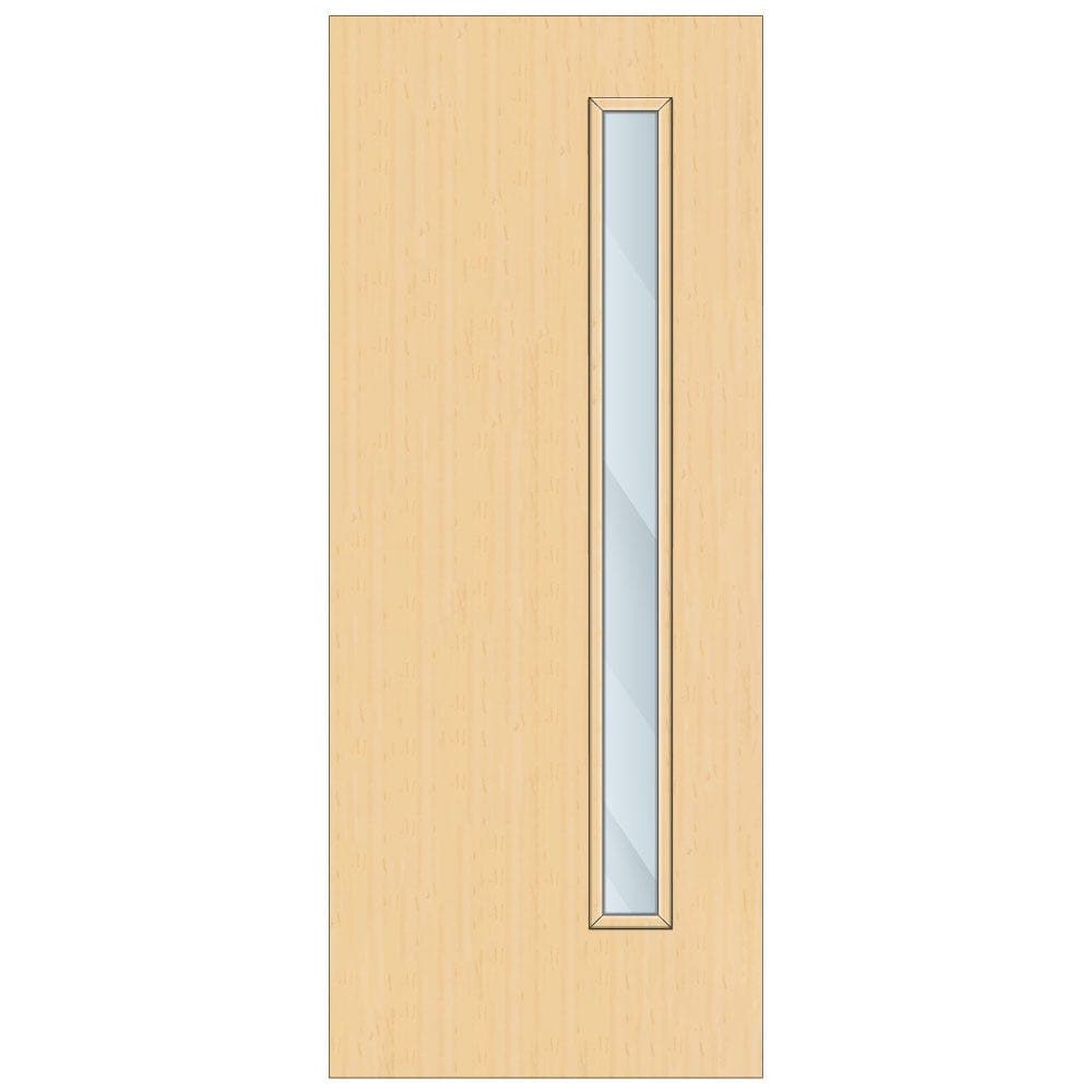 Crown Ash Solid Core Clear Laminate Glazed Internal Door 2700mm x 838mm x 44mm | 1500mm x 150mm VP