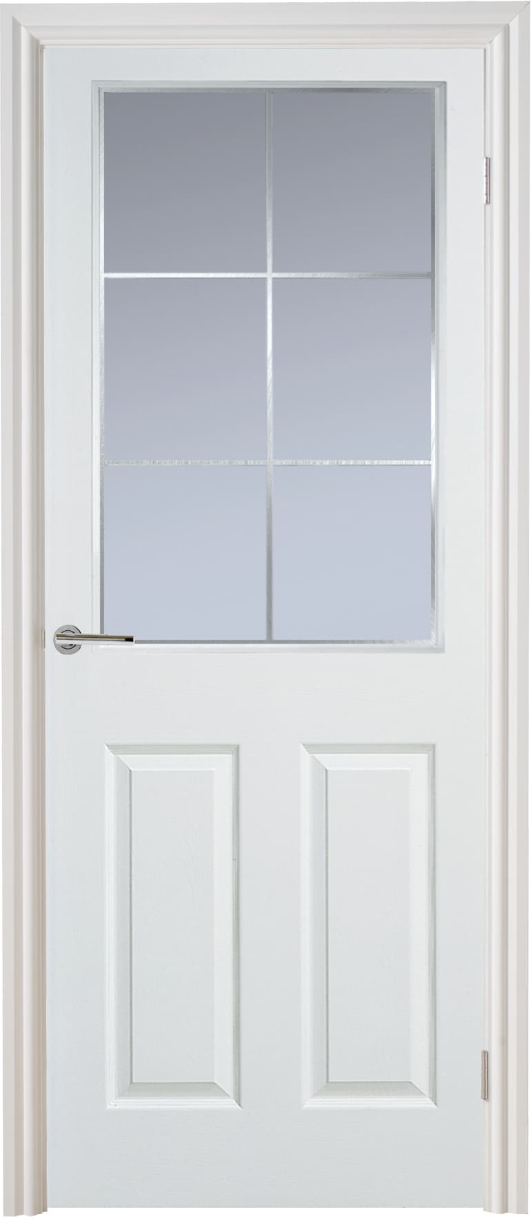 Travis Perkins 6-Light Glazed Smooth White Primed Door 1981 x 838 x 35mm