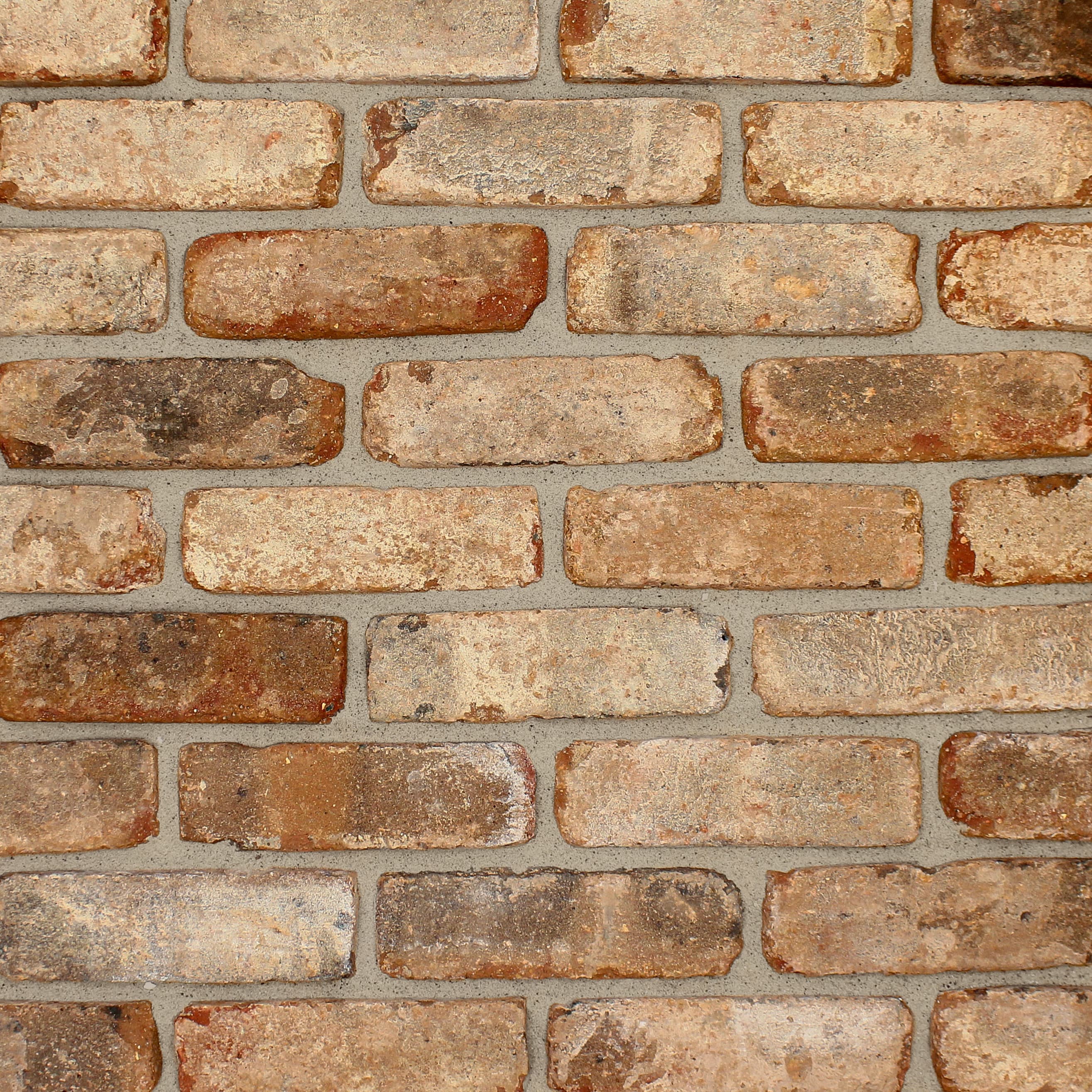 The Brick Tile Company Brown Clay Slips Brick Blend 1 - Sample Panel, Size: 395x25x340mm