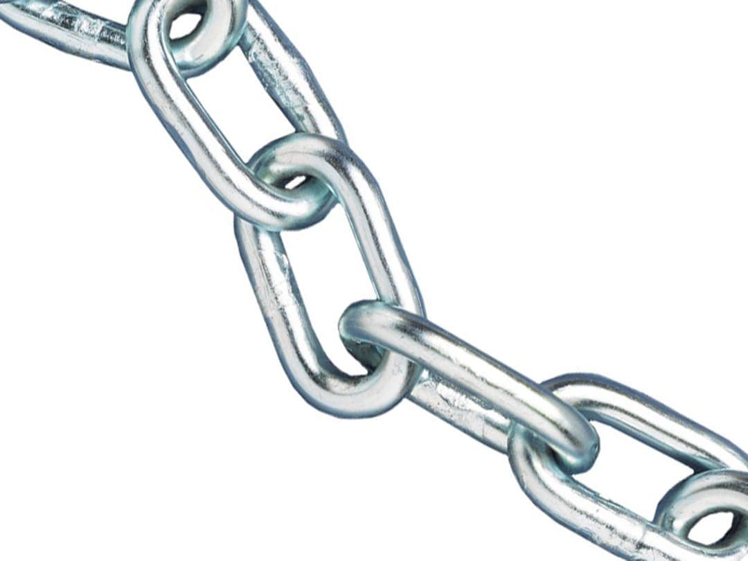 Faithfull Zinc Plated Chain 6mm x 15m Reel - Max. Load 250kg FAICHAL615