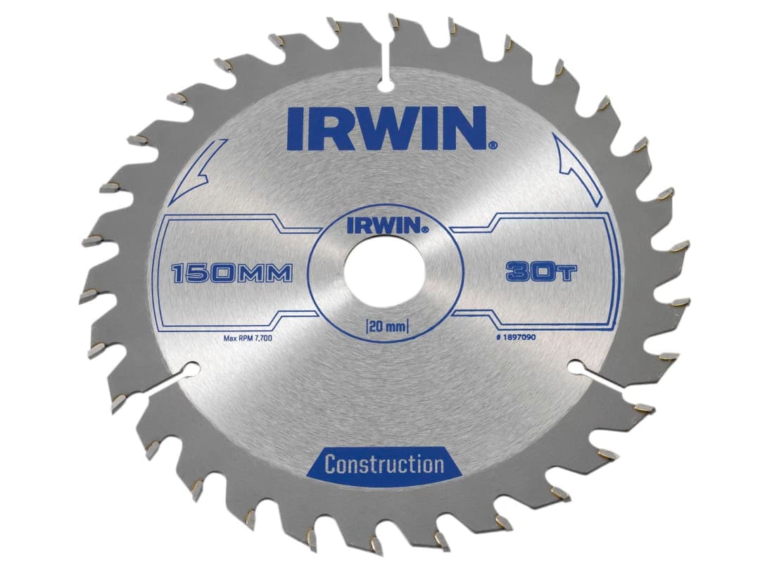 Irwin IRWIN® Construction Circular Saw Blade 150 x 20mm x 30T ATB 1897090