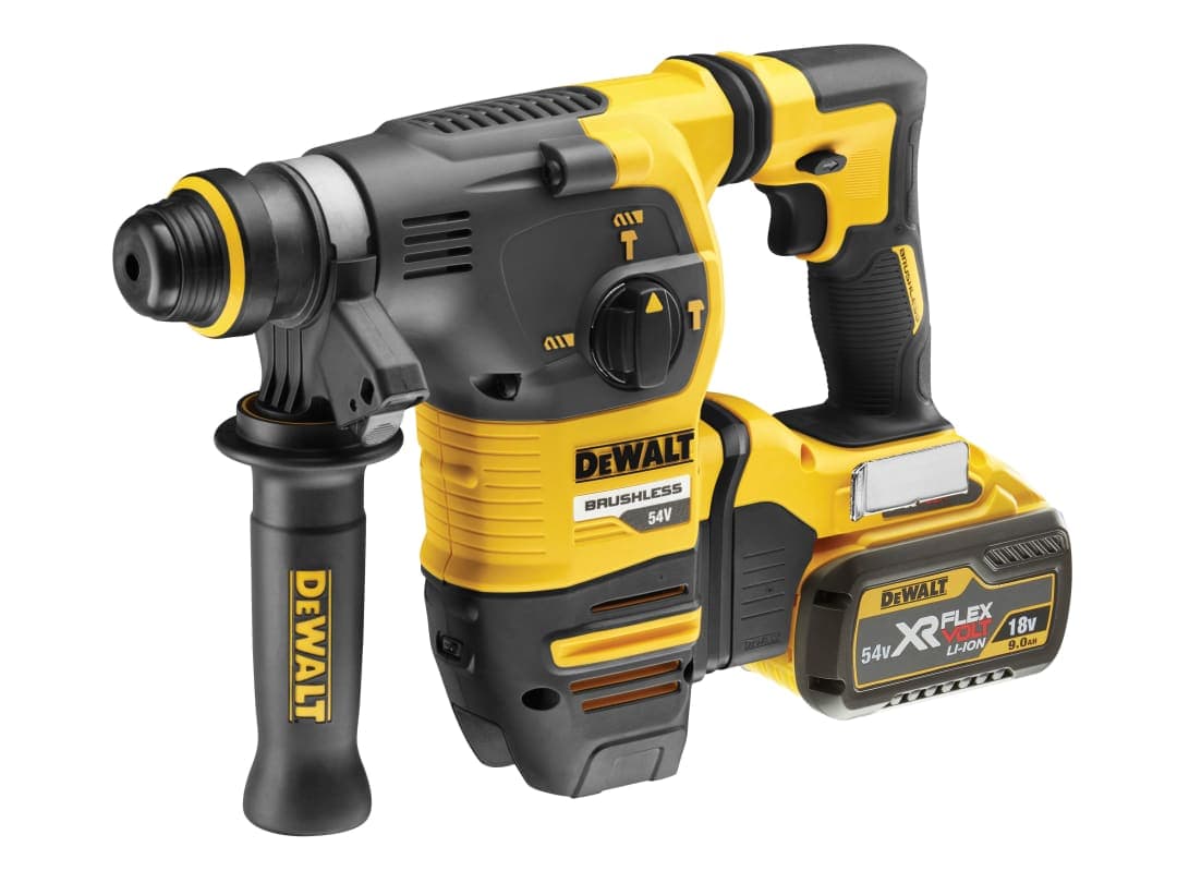 DEWALT Power Tools DCH333X2 XR FlexVolt Brushless SDS Plus Hammer 54V 2 x 3.0Ah Li-ion DCH333X2-GB