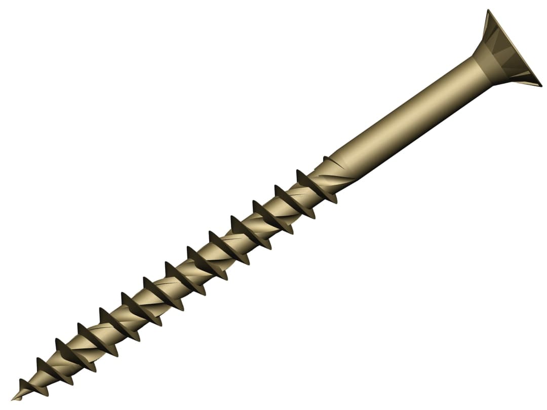 ForgeFix ForgeFast TORX® Compatible Decking Screws CSK Tan 4.5x75 T25 Tub 400 FFDS4575TT