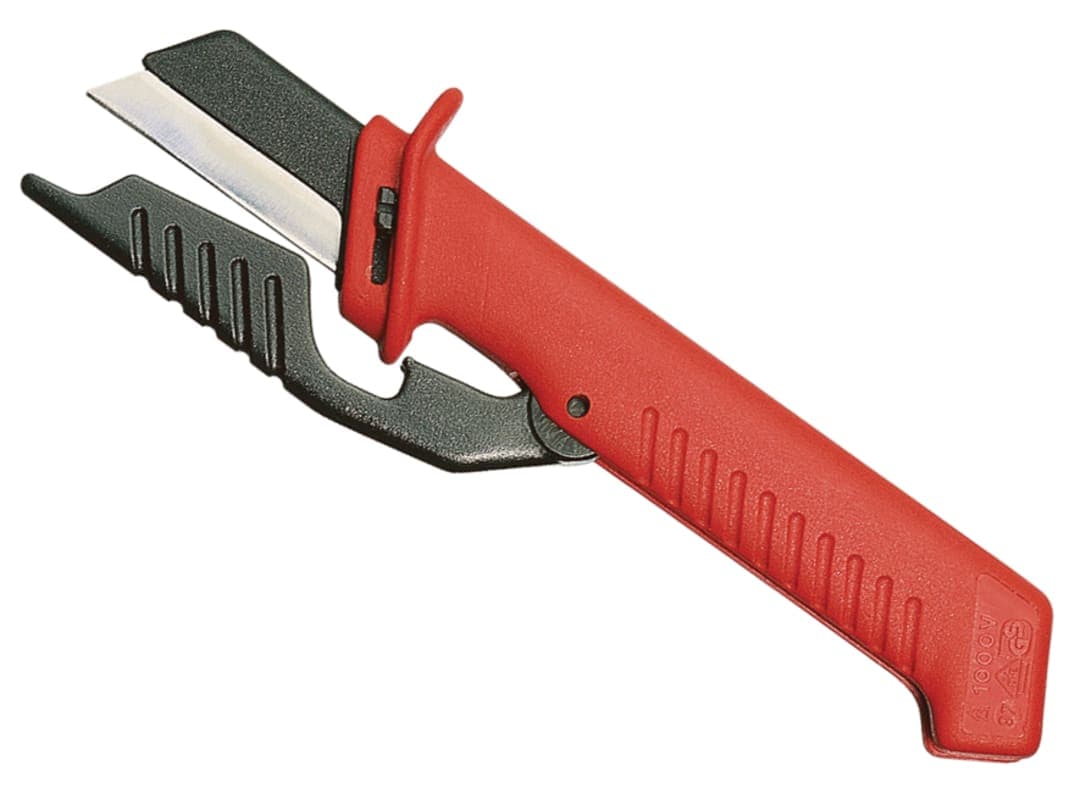 Knipex 98 56 SB Cable Knife with Hinged Blade Guard 98 56 SB