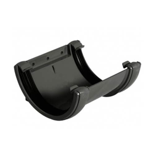 FloPlast Half Round Gutter Union Bracket - 112mm Anthracite Grey