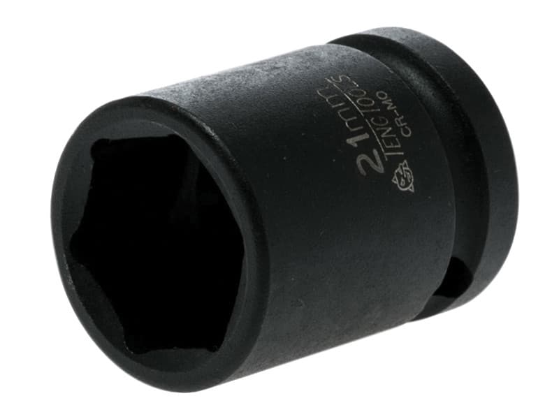 Teng 920521N1 Impact Socket Hexagon 6-Point 1/2In Drive 21Mm