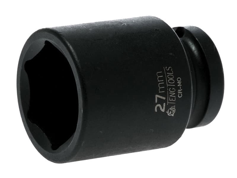 Teng 920527N Impact Socket Hexagon 6-Point 1/2In Drive 27Mm
