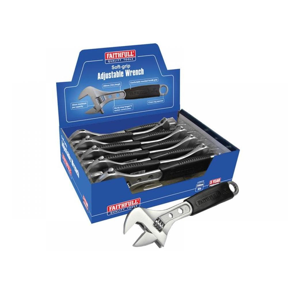 Faithfull Contract Adjustable Spanner 250Mm Display (10)