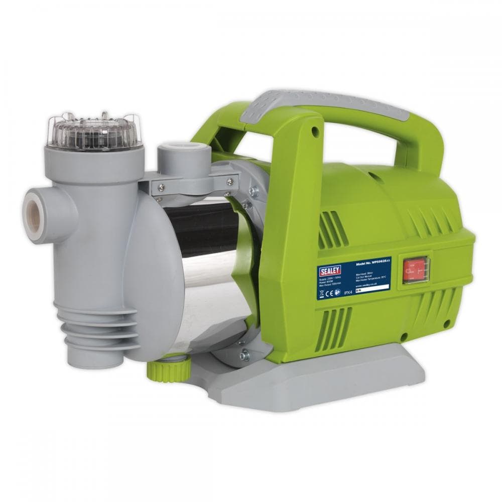 Sealey WPS062S Surface Mounting Water Pump Stainless Steel 55L/Min 230V