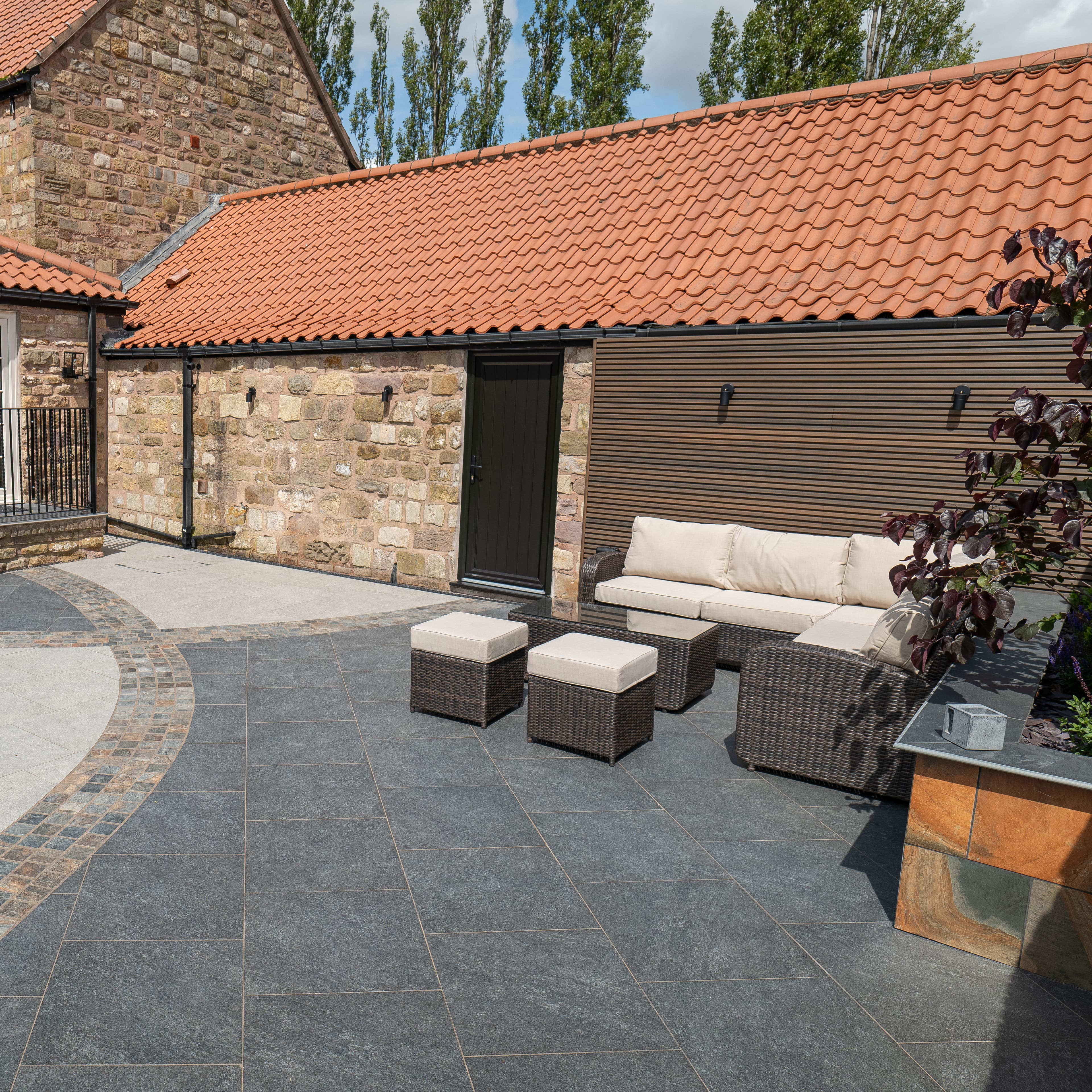 Talasey Lustre Porcelain Vitripiazza Cava Quartz Paving Slabs, 600x600x20mm