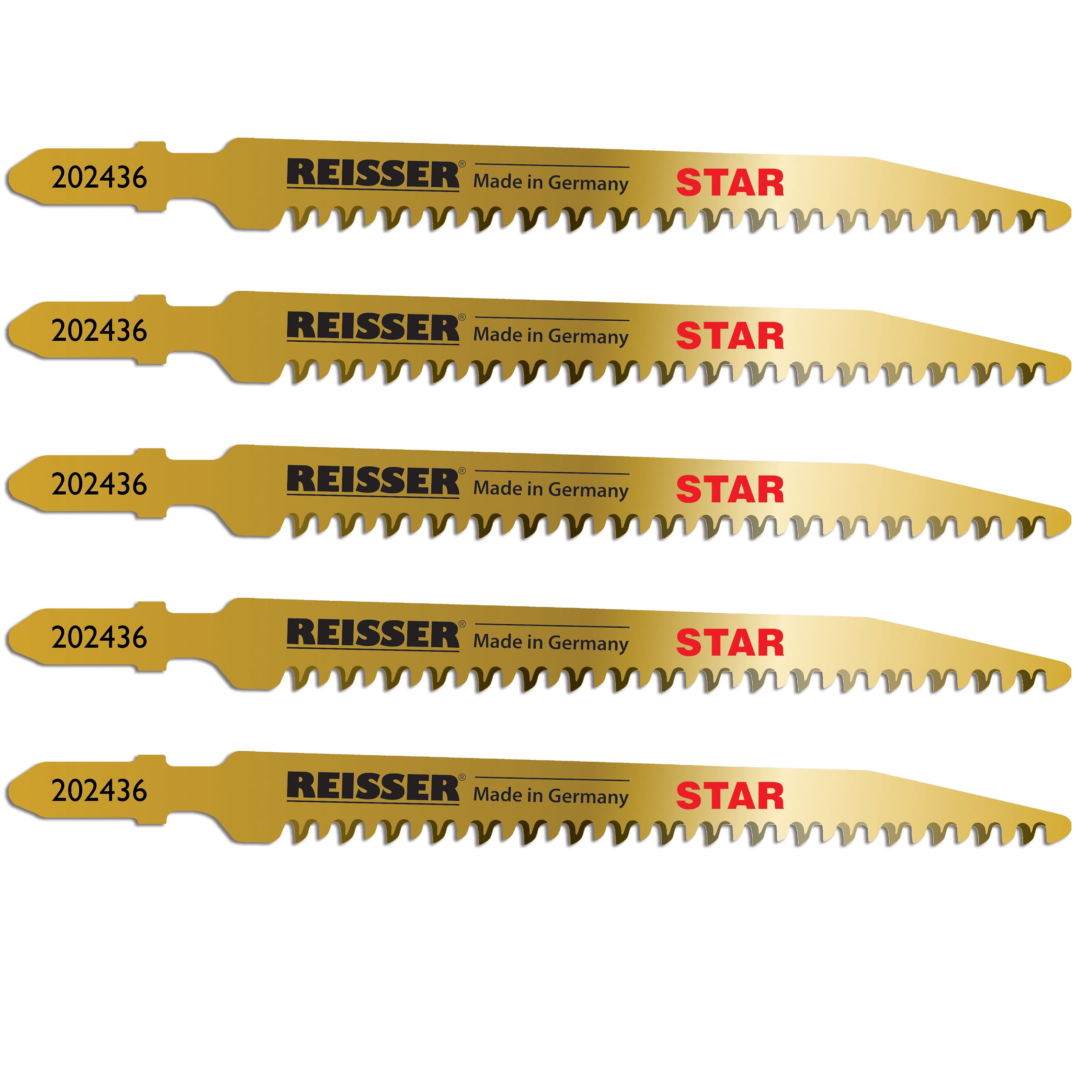Reisser Star Jigsaw Blade for Wood Pack of 5 T234 x