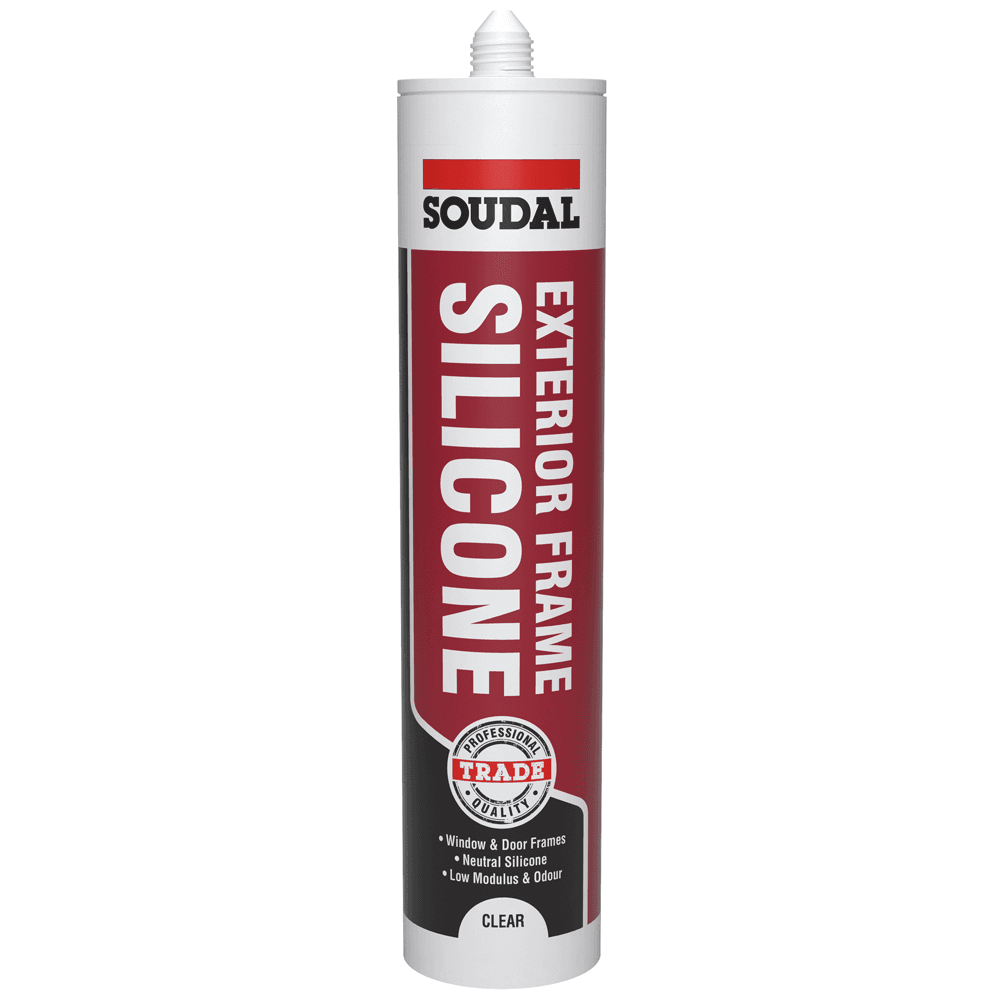 Soudal 270ml Exterior Frame Silicone - Clear