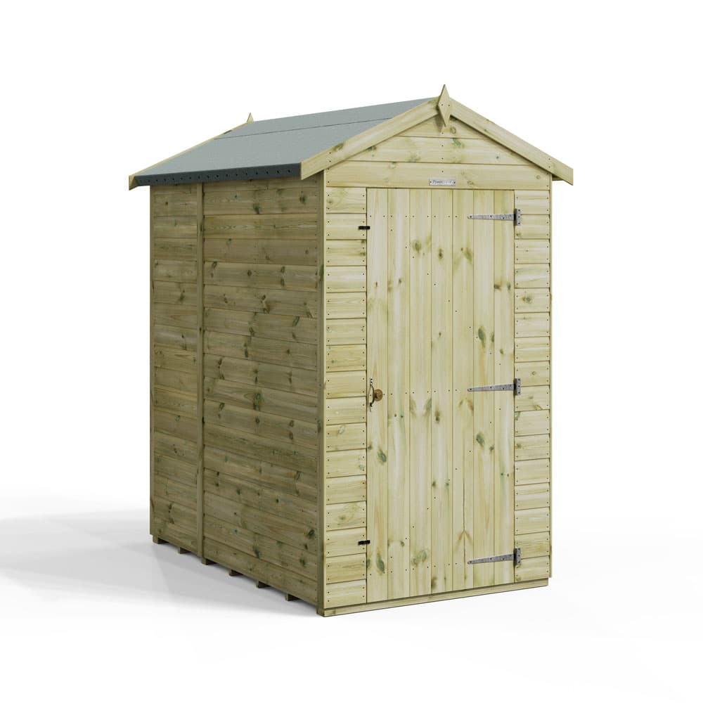 6x4 Premium Powersheds Apex No Windows