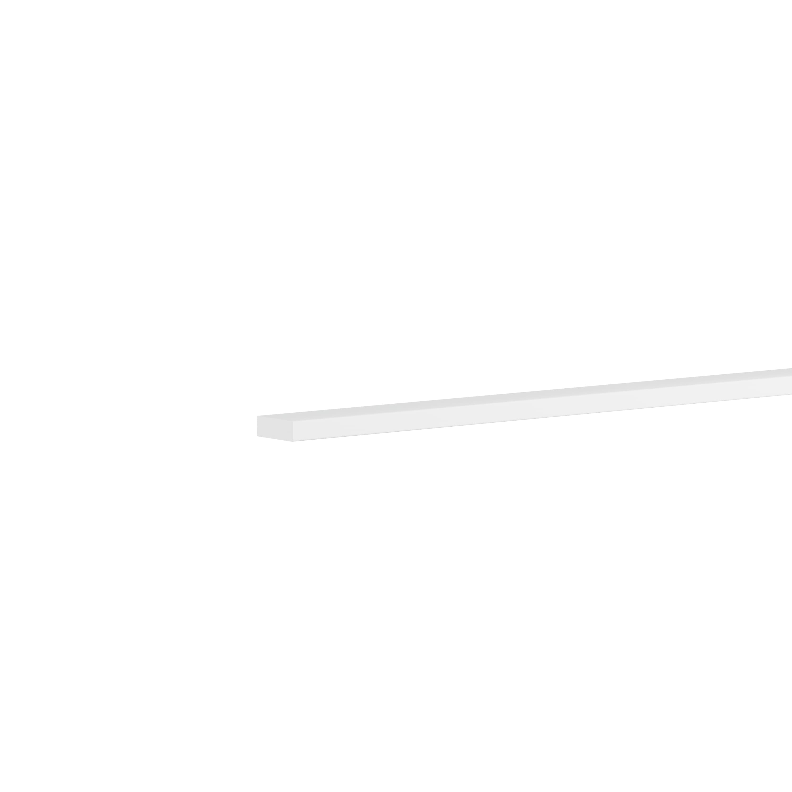 Essence White Modern Cornice / Pelmet, 2600mm