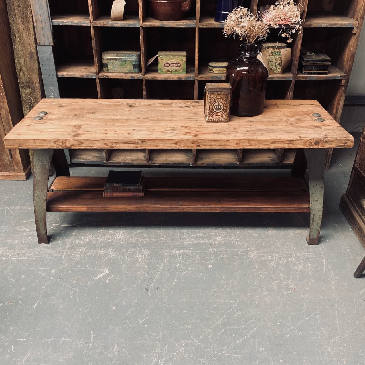 Industrial Reclaimed Timber Occasional Table