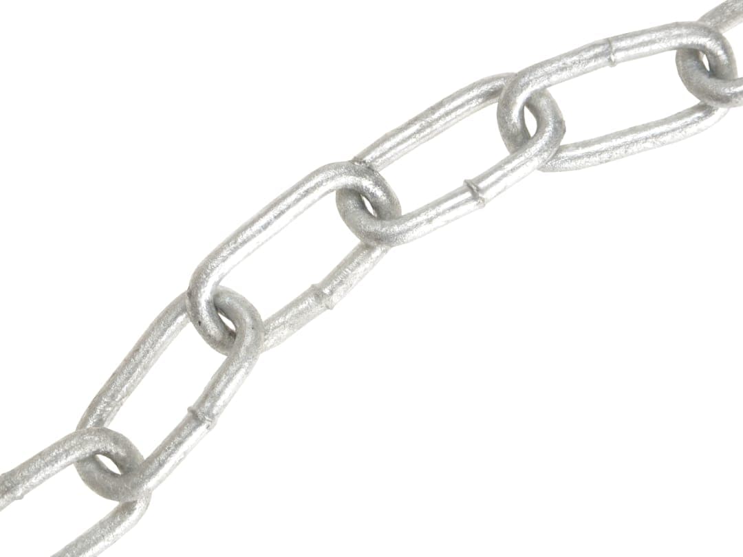 Faithfull Galvanised Chain Link 4mm x 30m Reel - Max. Load 120kg FAICHGL430