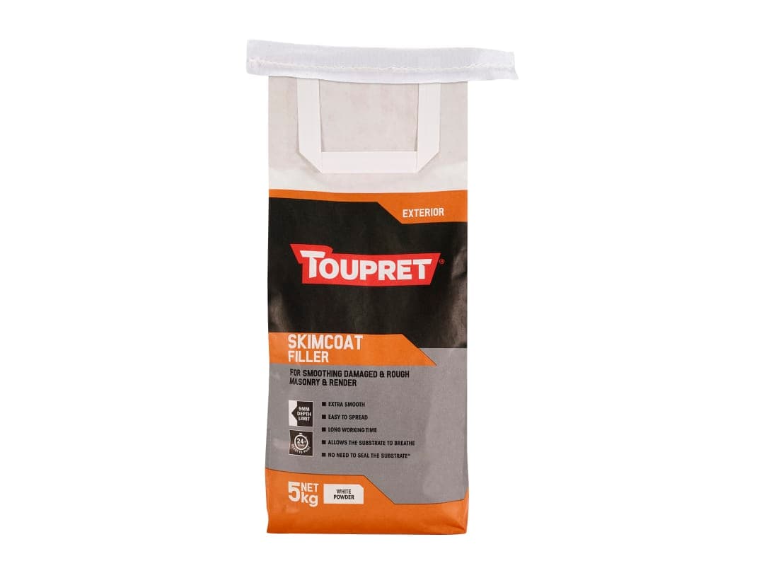 Toupret Exterior Skimcoat Filler 5kg TTEGFAPO05GB