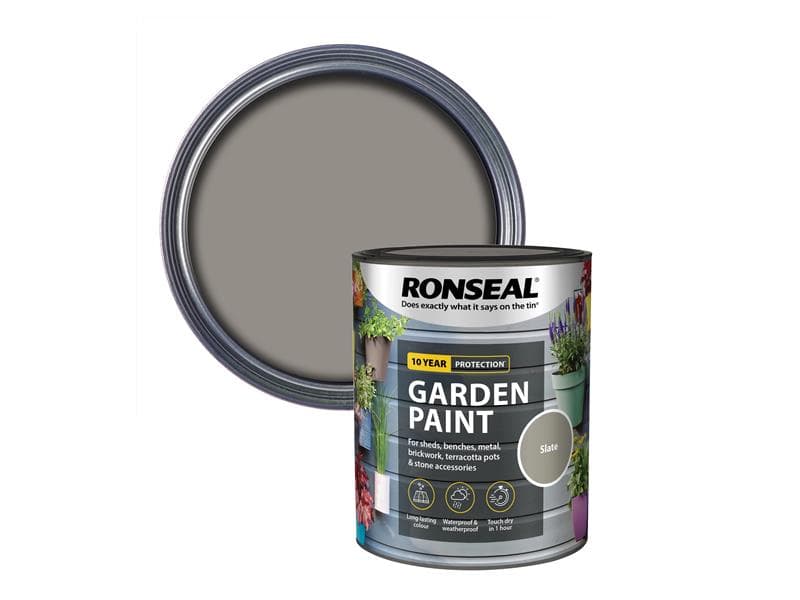 Ronseal 37408 Garden Paint Slate 750Ml