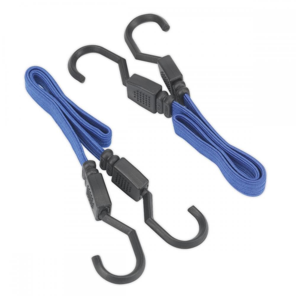 Sealey BCS15 Flat Bungee Cord Set 460Mm 2Pc