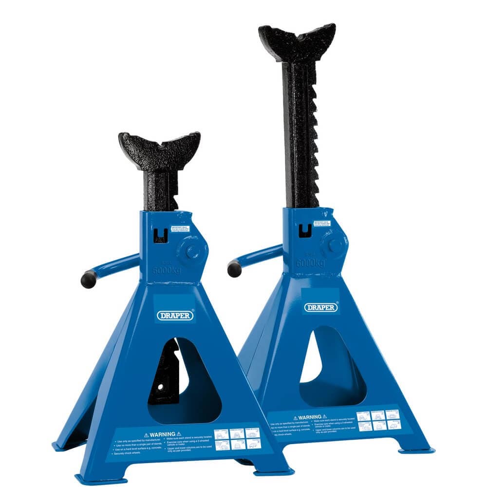 Draper 30883 Ratcheting Axle Stands 6 Tonne (Pair) per pair