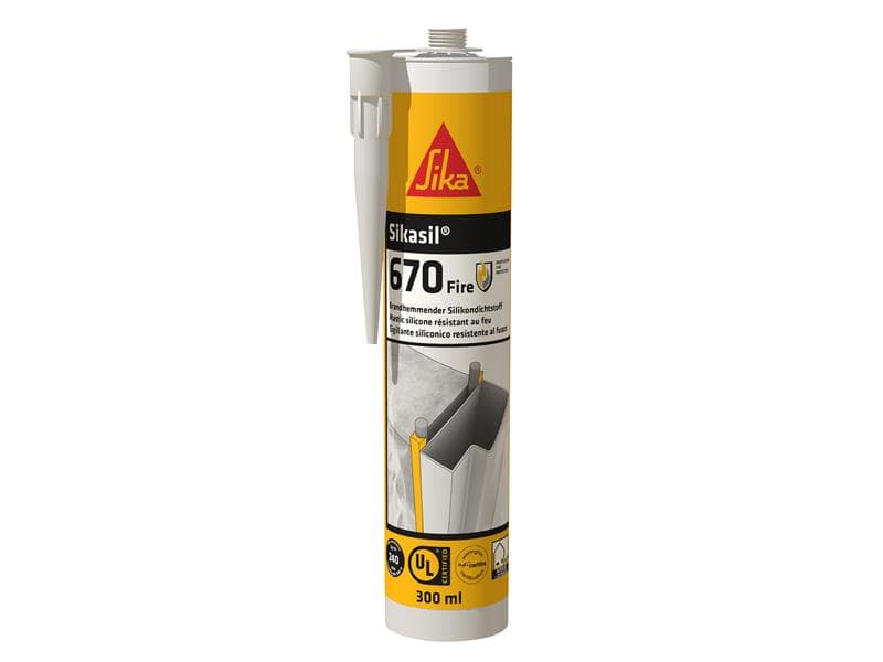 Everbuild Sika 835257 Sikacryl®-620 Fire Resistant Acrylic Sealant Grey 600Ml