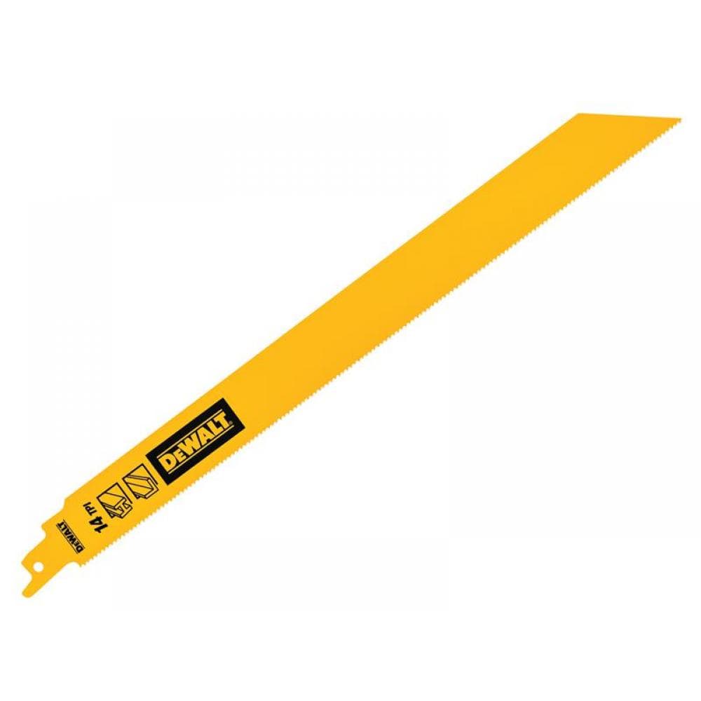 Dewalt DT90390-QZ Bi-Metal 1In High Metal Reciprocating Blade 304Mm X 14 Tpi (Pack 5)