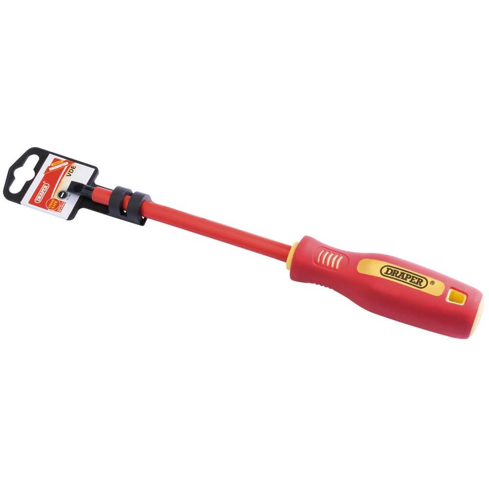 Draper 46519 Fully Insulated Plain Slot Screwdriver 6.5 X 150Mm each