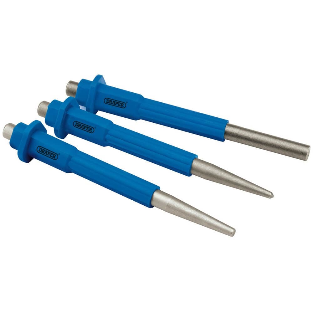 Draper 72041 Nailset Centre Punch And Pin Punch Set (3 Piece) per set