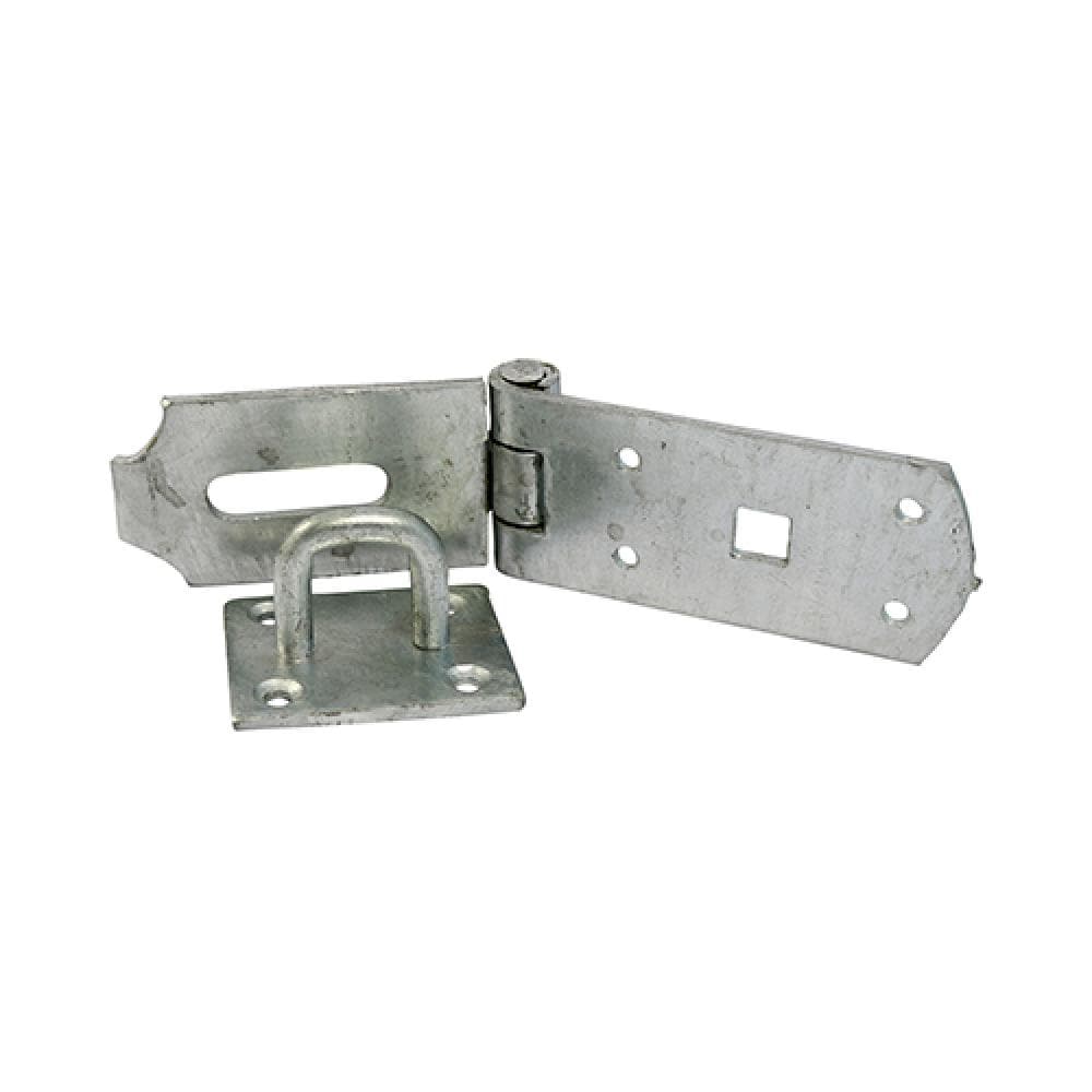 Timco BHS10GP Secure Bolt On Hasp & Staple - Heavy Duty - Hot Dipped Galvanised 10in TIMbag 1