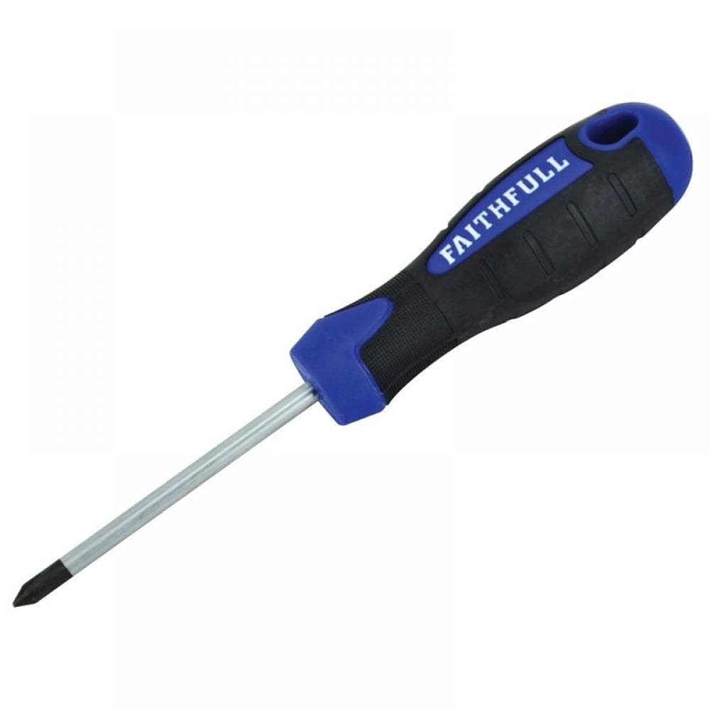 Faithfull Soft Grip Screwdriver Phillips Tip Ph1 X 75Mm