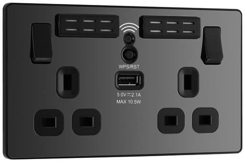 Screwless Flatplate Polished Chrome Triple Switch 10Ax 2 Way FPC43-01