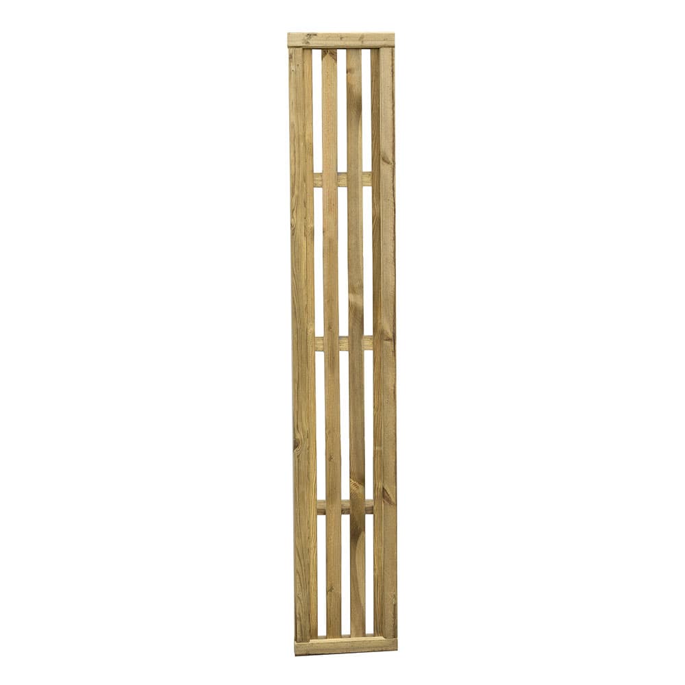 1.8m x 0.3m Pressure Treated Vertical Slatted Screen - Pack of 3 Home Delivery