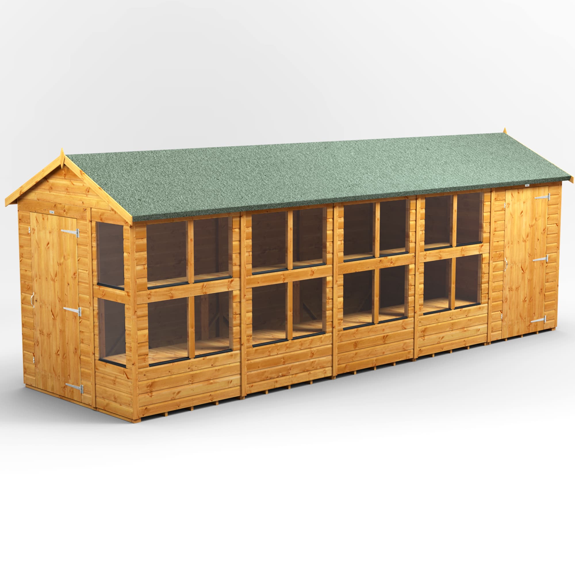 Powersheds 20 x 6 Power Apex Potting Shed With 4ft Side Store
