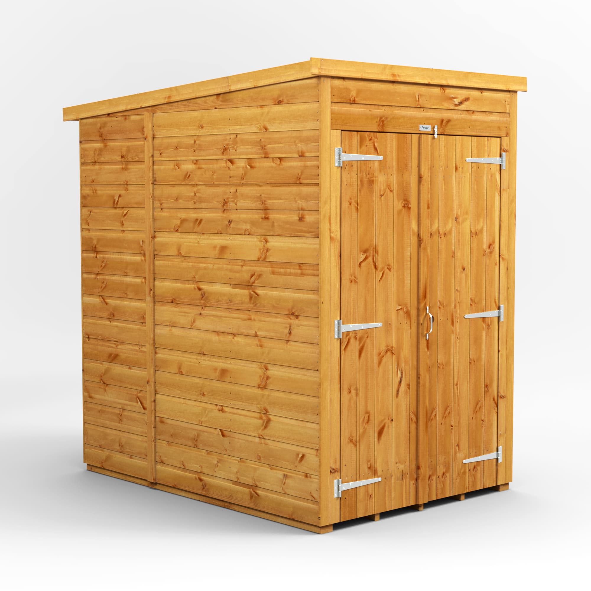 Powersheds 4 x 6 Power Windowless Pent Double Door