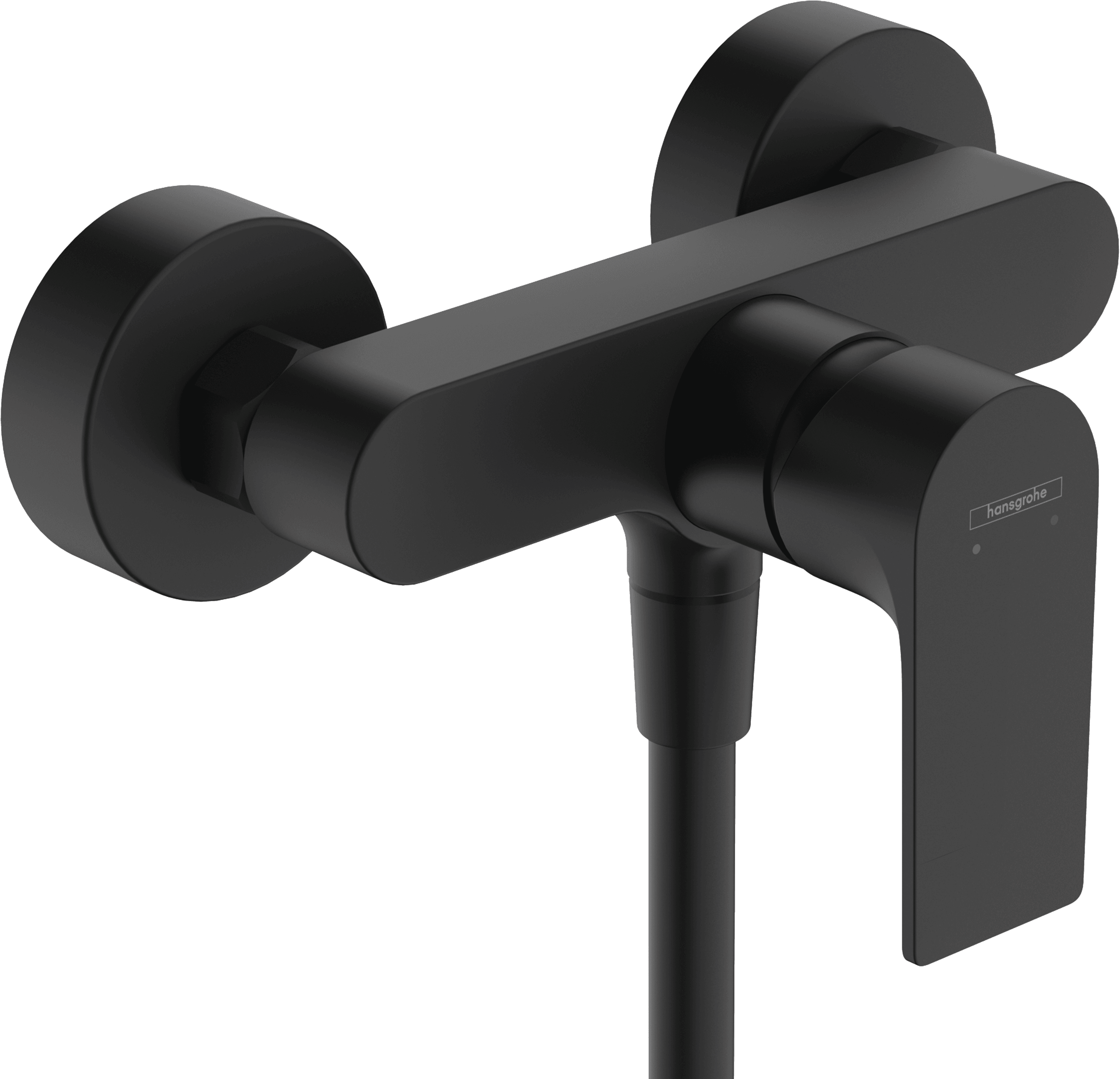Hansgrohe Rebris E Single lever shower mixer for exposed installation - Matt black - 72650670