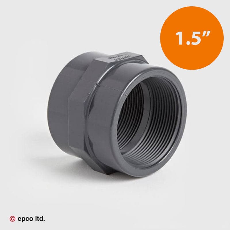 1 1/2" U-PVC Threaded Hex Socket Female