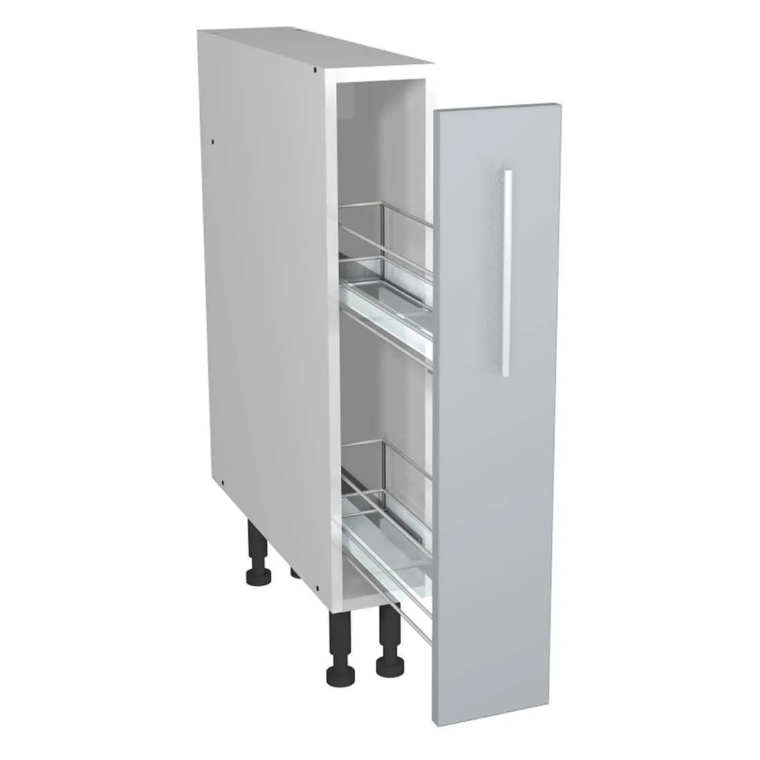 Paris Grey 150Mm Pull Out Base Unit With Wirework