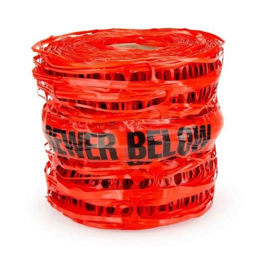ProSolve Detectable Underground Warning Mesh - Sewer Pipe 230mm x 100mtr