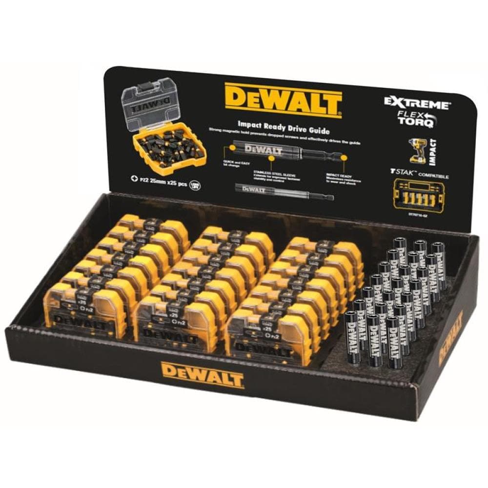 Dewalt DT70588T-QZ Dt70588T Pz2 25Mm Impact Bit Display 21 X Packs Of 25
