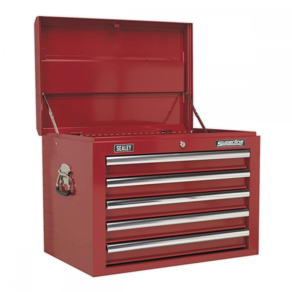 Sealey AP26059T Topchest 5 Drawer With Ball-Bearing Slides - Red