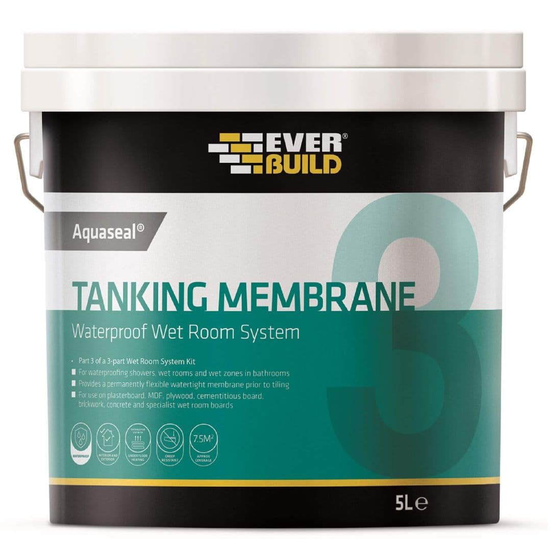 Everbuild Aquaseal Wet Room System Membrane 5Ltr