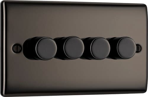 Evolve Brushed Brass (Black) Unswitched 13A Fused Connection Unit With Power Led Indicator And Flex Outlet PCDSB54B-01