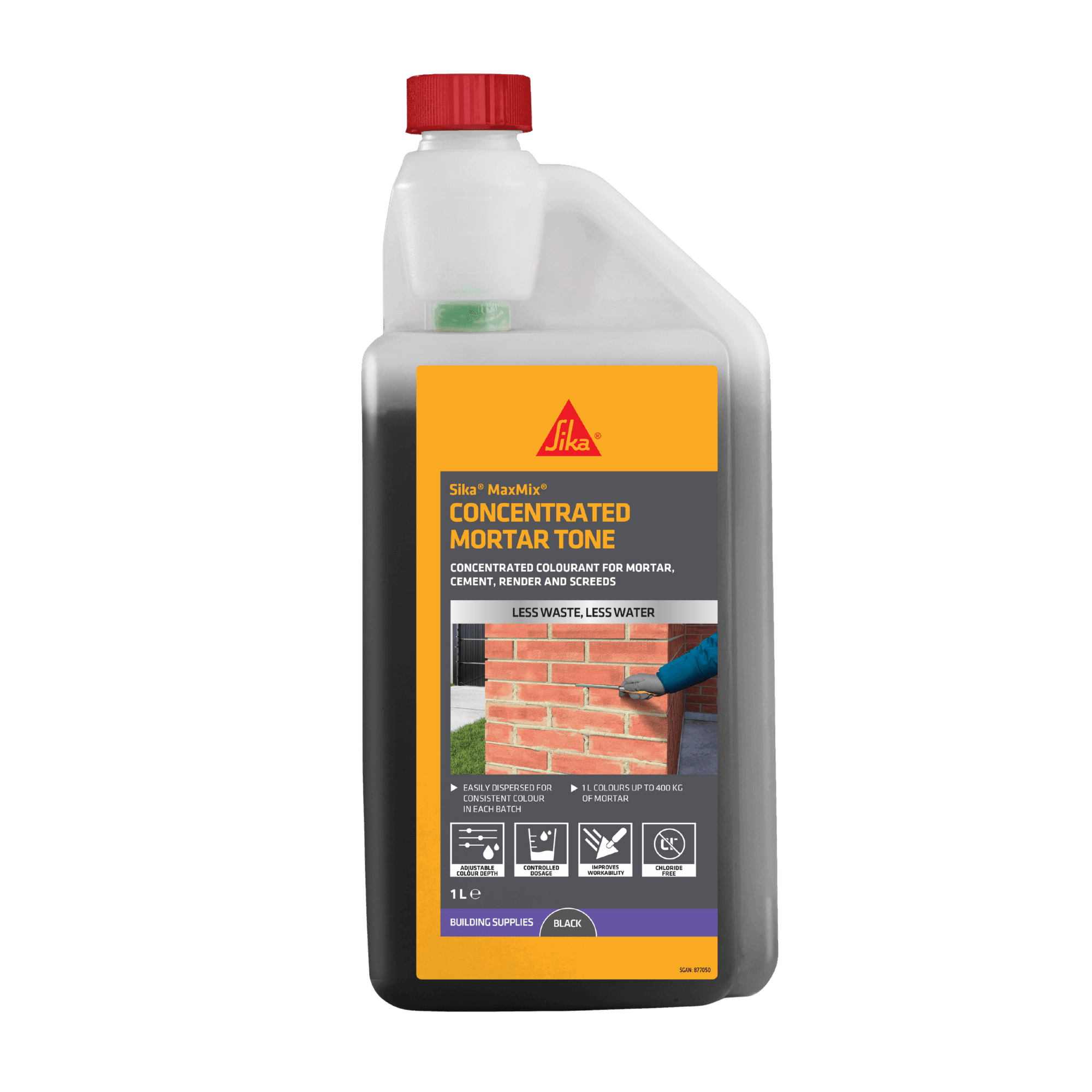 MaxMix Sika MaxMix Concentrated Mortar Tone black 1 L